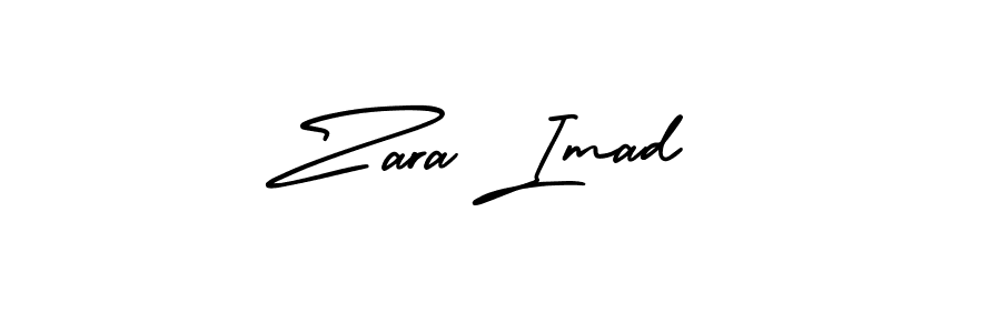 Make a beautiful signature design for name Zara Imad. Use this online signature maker to create a handwritten signature for free. Zara Imad signature style 3 images and pictures png