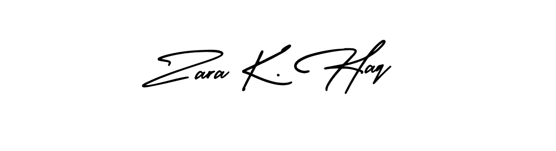 How to Draw Zara K. Haq signature style? AmerikaSignatureDemo-Regular is a latest design signature styles for name Zara K. Haq. Zara K. Haq signature style 3 images and pictures png