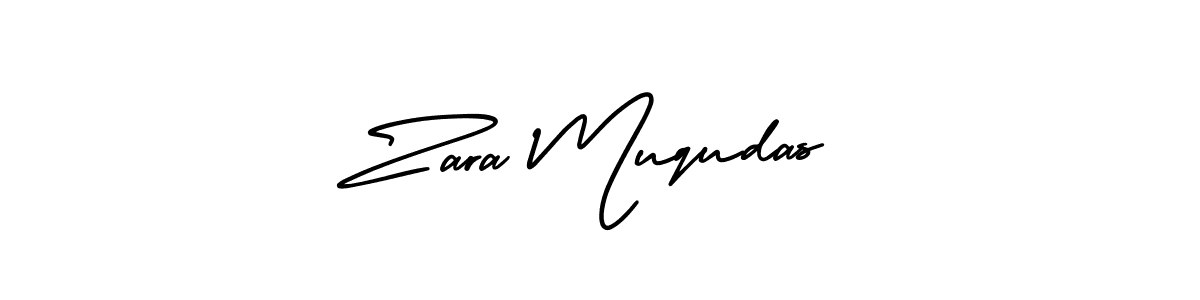 Use a signature maker to create a handwritten signature online. With this signature software, you can design (AmerikaSignatureDemo-Regular) your own signature for name Zara Muqudas. Zara Muqudas signature style 3 images and pictures png