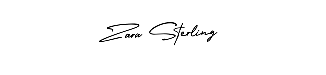 Use a signature maker to create a handwritten signature online. With this signature software, you can design (AmerikaSignatureDemo-Regular) your own signature for name Zara Sterling. Zara Sterling signature style 3 images and pictures png