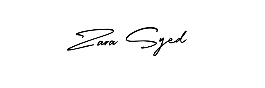 Make a short Zara Syed signature style. Manage your documents anywhere anytime using AmerikaSignatureDemo-Regular. Create and add eSignatures, submit forms, share and send files easily. Zara Syed signature style 3 images and pictures png
