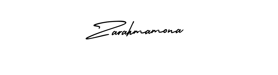 Use a signature maker to create a handwritten signature online. With this signature software, you can design (AmerikaSignatureDemo-Regular) your own signature for name Zarahmamona. Zarahmamona signature style 3 images and pictures png