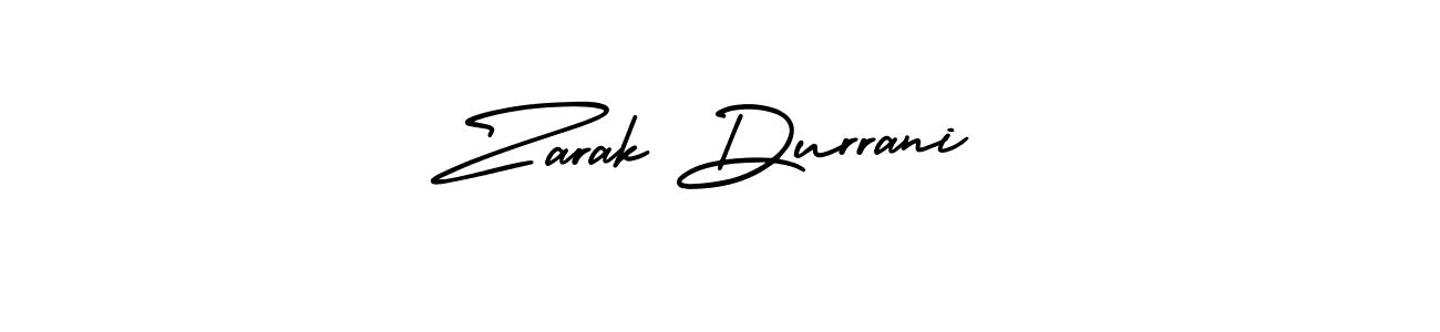 It looks lik you need a new signature style for name Zarak Durrani. Design unique handwritten (AmerikaSignatureDemo-Regular) signature with our free signature maker in just a few clicks. Zarak Durrani signature style 3 images and pictures png