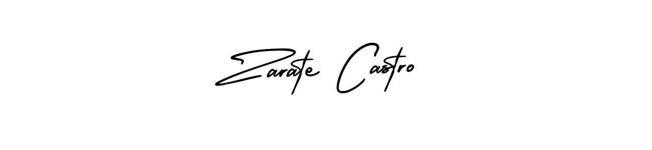 The best way (AmerikaSignatureDemo-Regular) to make a short signature is to pick only two or three words in your name. The name Zarate Castro include a total of six letters. For converting this name. Zarate Castro signature style 3 images and pictures png