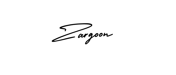 Design your own signature with our free online signature maker. With this signature software, you can create a handwritten (AmerikaSignatureDemo-Regular) signature for name Zargoon. Zargoon signature style 3 images and pictures png