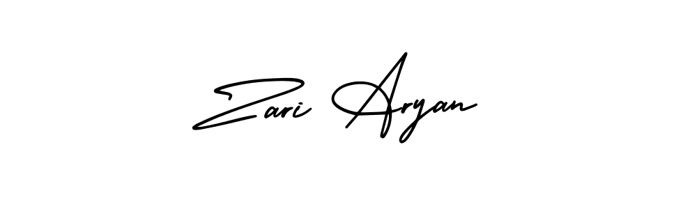 Also we have Zari Aryan name is the best signature style. Create professional handwritten signature collection using AmerikaSignatureDemo-Regular autograph style. Zari Aryan signature style 3 images and pictures png