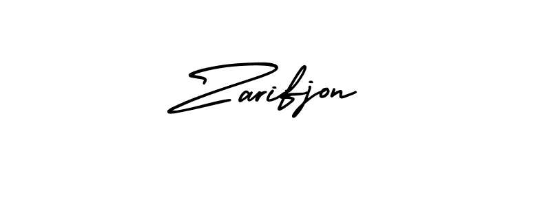 Design your own signature with our free online signature maker. With this signature software, you can create a handwritten (AmerikaSignatureDemo-Regular) signature for name Zarifjon. Zarifjon signature style 3 images and pictures png