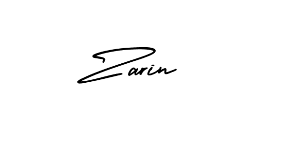 How to make Zarin  name signature. Use AmerikaSignatureDemo-Regular style for creating short signs online. This is the latest handwritten sign. Zarin  signature style 3 images and pictures png