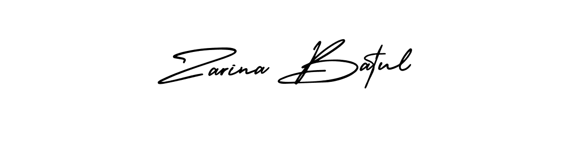 Make a beautiful signature design for name Zarina Batul. Use this online signature maker to create a handwritten signature for free. Zarina Batul signature style 3 images and pictures png