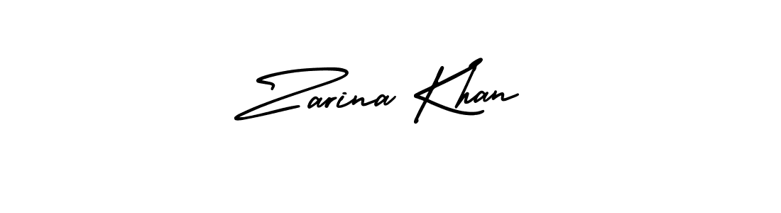 It looks lik you need a new signature style for name Zarina Khan. Design unique handwritten (AmerikaSignatureDemo-Regular) signature with our free signature maker in just a few clicks. Zarina Khan signature style 3 images and pictures png