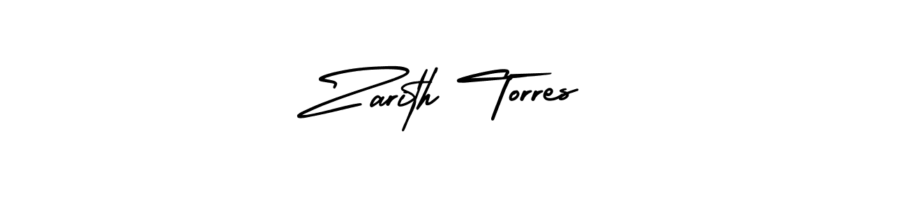 Design your own signature with our free online signature maker. With this signature software, you can create a handwritten (AmerikaSignatureDemo-Regular) signature for name Zarith Torres. Zarith Torres signature style 3 images and pictures png