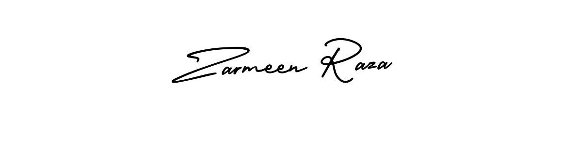 Make a beautiful signature design for name Zarmeen Raza. Use this online signature maker to create a handwritten signature for free. Zarmeen Raza signature style 3 images and pictures png