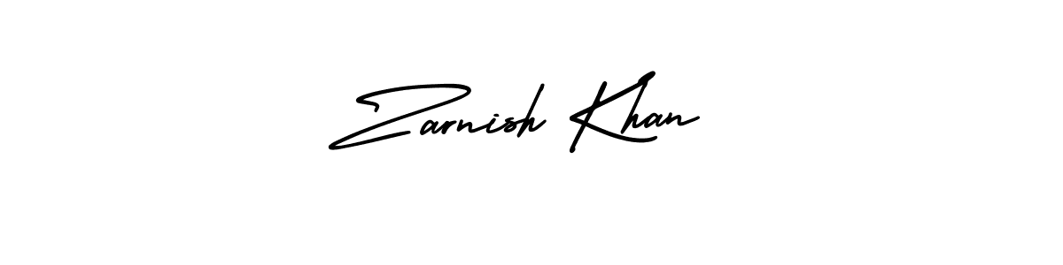 How to Draw Zarnish Khan signature style? AmerikaSignatureDemo-Regular is a latest design signature styles for name Zarnish Khan. Zarnish Khan signature style 3 images and pictures png