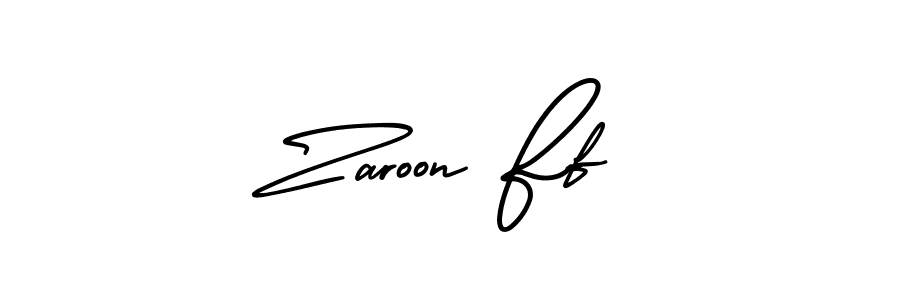 It looks lik you need a new signature style for name Zaroon Ff. Design unique handwritten (AmerikaSignatureDemo-Regular) signature with our free signature maker in just a few clicks. Zaroon Ff signature style 3 images and pictures png