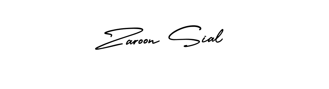 It looks lik you need a new signature style for name Zaroon Sial. Design unique handwritten (AmerikaSignatureDemo-Regular) signature with our free signature maker in just a few clicks. Zaroon Sial signature style 3 images and pictures png