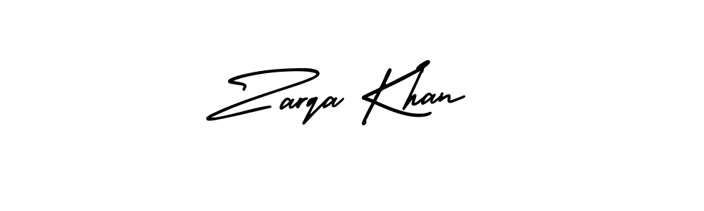 Create a beautiful signature design for name Zarqa Khan. With this signature (AmerikaSignatureDemo-Regular) fonts, you can make a handwritten signature for free. Zarqa Khan signature style 3 images and pictures png