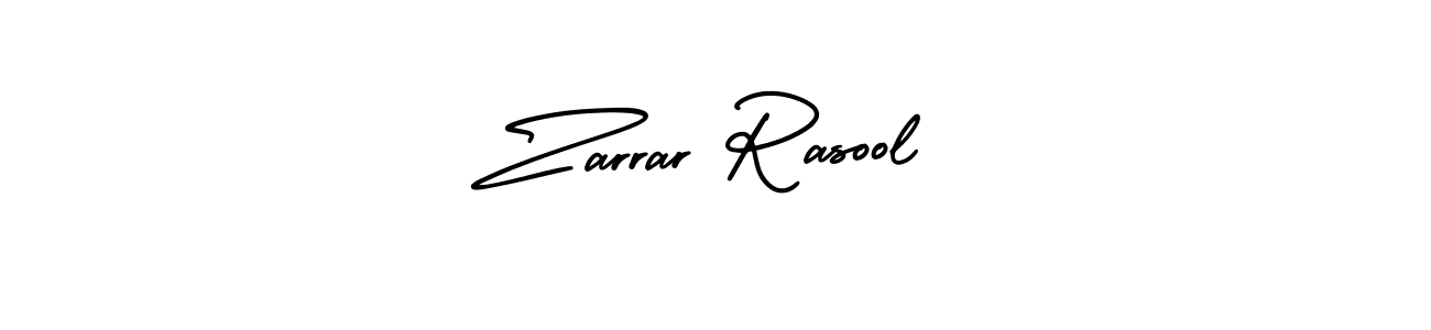 Use a signature maker to create a handwritten signature online. With this signature software, you can design (AmerikaSignatureDemo-Regular) your own signature for name Zarrar Rasool. Zarrar Rasool signature style 3 images and pictures png