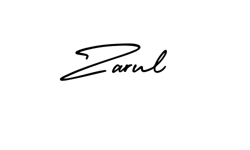 It looks lik you need a new signature style for name Zarul. Design unique handwritten (AmerikaSignatureDemo-Regular) signature with our free signature maker in just a few clicks. Zarul signature style 3 images and pictures png