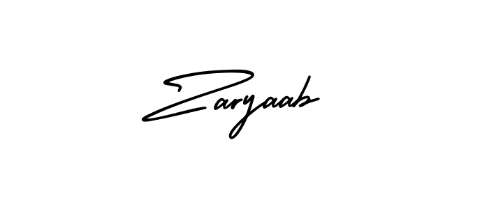 Create a beautiful signature design for name Zaryaab. With this signature (AmerikaSignatureDemo-Regular) fonts, you can make a handwritten signature for free. Zaryaab signature style 3 images and pictures png