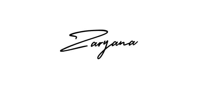Make a beautiful signature design for name Zaryana. Use this online signature maker to create a handwritten signature for free. Zaryana signature style 3 images and pictures png