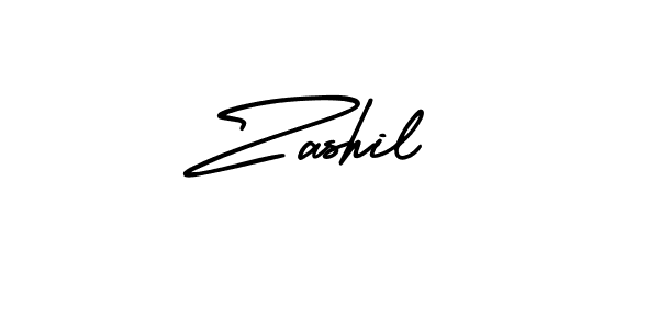 Use a signature maker to create a handwritten signature online. With this signature software, you can design (AmerikaSignatureDemo-Regular) your own signature for name Zashil. Zashil signature style 3 images and pictures png