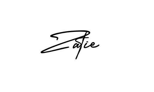 You can use this online signature creator to create a handwritten signature for the name Zatie. This is the best online autograph maker. Zatie signature style 3 images and pictures png