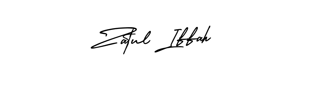 Also You can easily find your signature by using the search form. We will create Zatul Iffah name handwritten signature images for you free of cost using AmerikaSignatureDemo-Regular sign style. Zatul Iffah signature style 3 images and pictures png