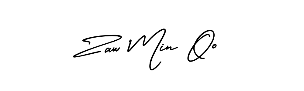 Design your own signature with our free online signature maker. With this signature software, you can create a handwritten (AmerikaSignatureDemo-Regular) signature for name Zaw Min Oo. Zaw Min Oo signature style 3 images and pictures png