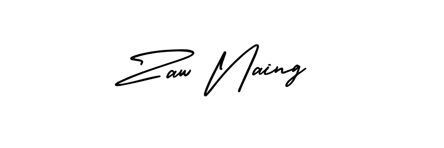 Also we have Zaw Naing name is the best signature style. Create professional handwritten signature collection using AmerikaSignatureDemo-Regular autograph style. Zaw Naing signature style 3 images and pictures png