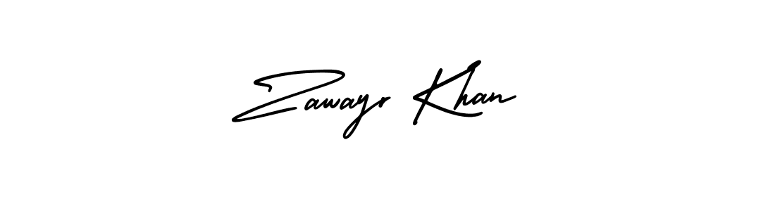 How to make Zawayr Khan signature? AmerikaSignatureDemo-Regular is a professional autograph style. Create handwritten signature for Zawayr Khan name. Zawayr Khan signature style 3 images and pictures png