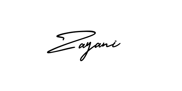 Zayani stylish signature style. Best Handwritten Sign (AmerikaSignatureDemo-Regular) for my name. Handwritten Signature Collection Ideas for my name Zayani. Zayani signature style 3 images and pictures png