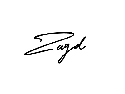 Make a beautiful signature design for name Zayd. With this signature (AmerikaSignatureDemo-Regular) style, you can create a handwritten signature for free. Zayd signature style 3 images and pictures png
