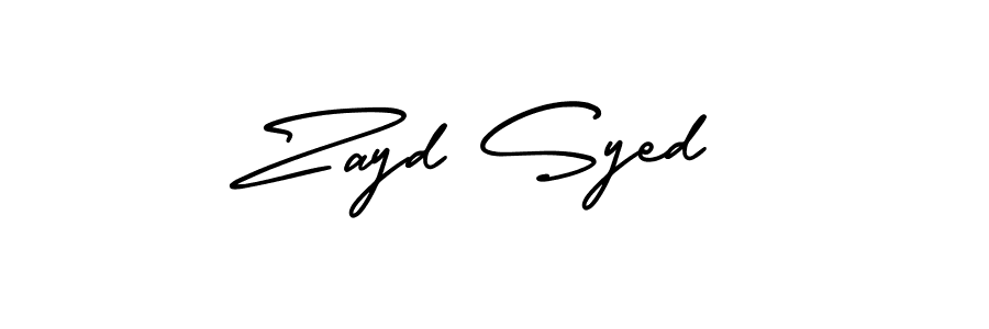 if you are searching for the best signature style for your name Zayd Syed. so please give up your signature search. here we have designed multiple signature styles  using AmerikaSignatureDemo-Regular. Zayd Syed signature style 3 images and pictures png