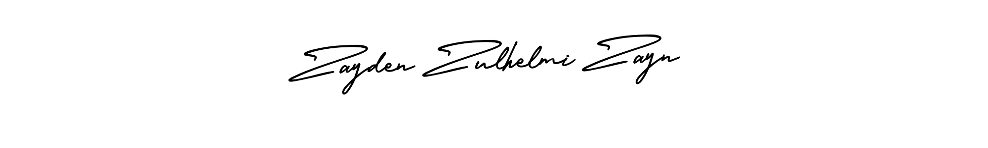 Also You can easily find your signature by using the search form. We will create Zayden Zulhelmi Zayn name handwritten signature images for you free of cost using AmerikaSignatureDemo-Regular sign style. Zayden Zulhelmi Zayn signature style 3 images and pictures png