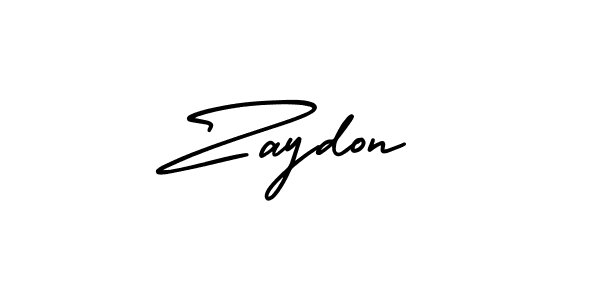 It looks lik you need a new signature style for name Zaydon. Design unique handwritten (AmerikaSignatureDemo-Regular) signature with our free signature maker in just a few clicks. Zaydon signature style 3 images and pictures png