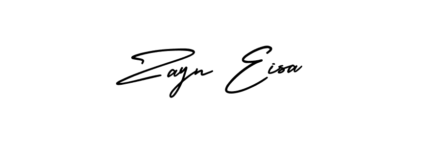 The best way (AmerikaSignatureDemo-Regular) to make a short signature is to pick only two or three words in your name. The name Zayn Eisa include a total of six letters. For converting this name. Zayn Eisa signature style 3 images and pictures png