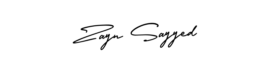 Make a beautiful signature design for name Zayn Sayyed. With this signature (AmerikaSignatureDemo-Regular) style, you can create a handwritten signature for free. Zayn Sayyed signature style 3 images and pictures png