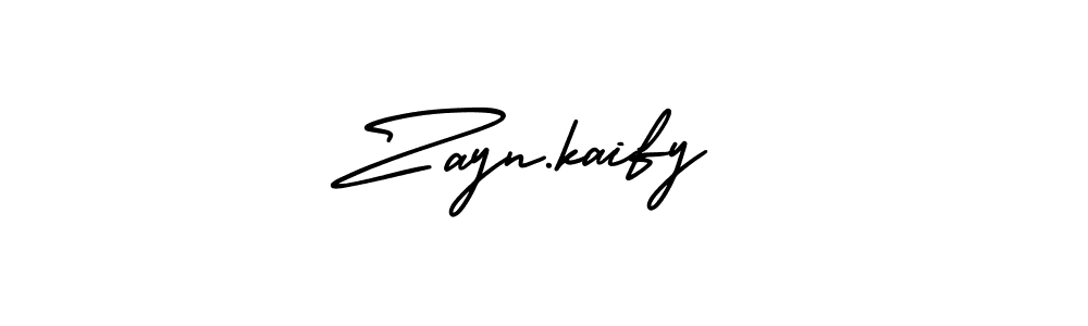 Use a signature maker to create a handwritten signature online. With this signature software, you can design (AmerikaSignatureDemo-Regular) your own signature for name Zayn.kaify. Zayn.kaify signature style 3 images and pictures png