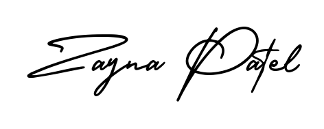See photos of Zayna Patel official signature. Check more albums & portfolios. Read reviews & check more about AmerikaSignatureDemo-Regular font. Zayna Patel signature style 3 images and pictures png