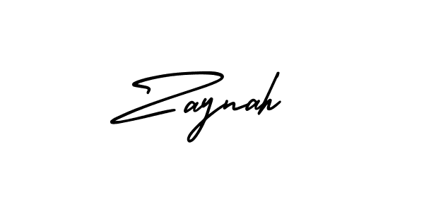 Also we have Zaynah name is the best signature style. Create professional handwritten signature collection using AmerikaSignatureDemo-Regular autograph style. Zaynah signature style 3 images and pictures png