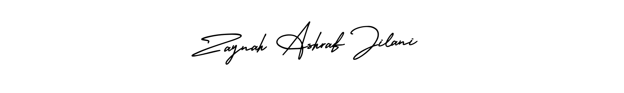 This is the best signature style for the Zaynah Ashraf Jilani name. Also you like these signature font (AmerikaSignatureDemo-Regular). Mix name signature. Zaynah Ashraf Jilani signature style 3 images and pictures png