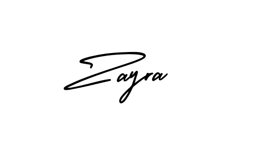 How to make Zayra signature? AmerikaSignatureDemo-Regular is a professional autograph style. Create handwritten signature for Zayra name. Zayra signature style 3 images and pictures png