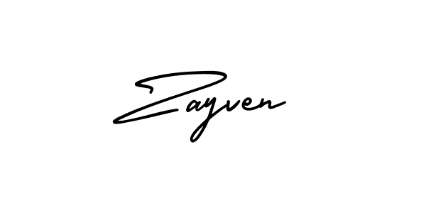 It looks lik you need a new signature style for name Zayven. Design unique handwritten (AmerikaSignatureDemo-Regular) signature with our free signature maker in just a few clicks. Zayven signature style 3 images and pictures png