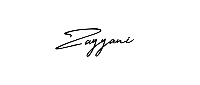 Create a beautiful signature design for name Zayyani. With this signature (AmerikaSignatureDemo-Regular) fonts, you can make a handwritten signature for free. Zayyani signature style 3 images and pictures png