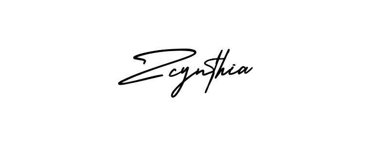 Create a beautiful signature design for name Zcynthia. With this signature (AmerikaSignatureDemo-Regular) fonts, you can make a handwritten signature for free. Zcynthia signature style 3 images and pictures png