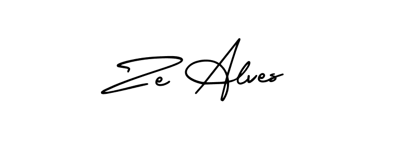 You should practise on your own different ways (AmerikaSignatureDemo-Regular) to write your name (Ze Alves) in signature. don't let someone else do it for you. Ze Alves signature style 3 images and pictures png