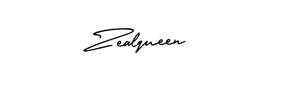 Use a signature maker to create a handwritten signature online. With this signature software, you can design (AmerikaSignatureDemo-Regular) your own signature for name Zealqueen. Zealqueen signature style 3 images and pictures png