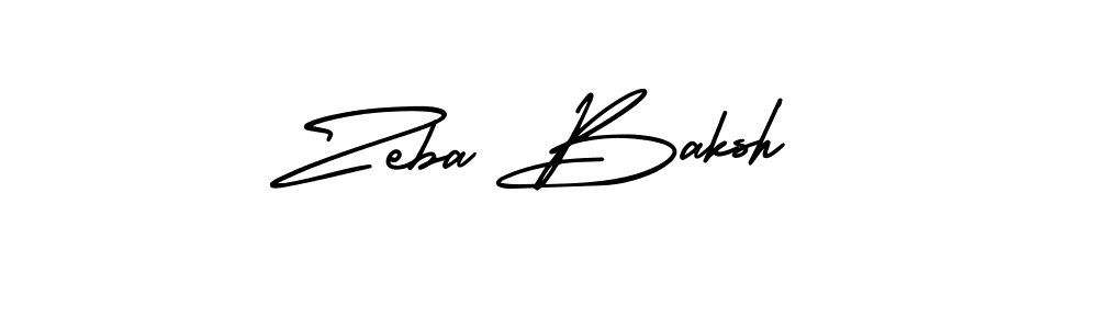 The best way (AmerikaSignatureDemo-Regular) to make a short signature is to pick only two or three words in your name. The name Zeba Baksh include a total of six letters. For converting this name. Zeba Baksh signature style 3 images and pictures png