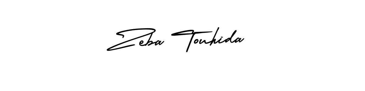 Zeba Touhida stylish signature style. Best Handwritten Sign (AmerikaSignatureDemo-Regular) for my name. Handwritten Signature Collection Ideas for my name Zeba Touhida. Zeba Touhida signature style 3 images and pictures png