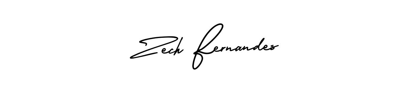 Create a beautiful signature design for name Zech Fernandes. With this signature (AmerikaSignatureDemo-Regular) fonts, you can make a handwritten signature for free. Zech Fernandes signature style 3 images and pictures png